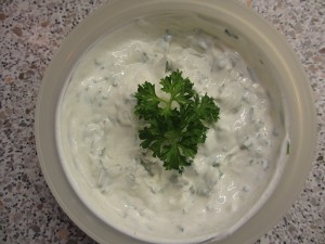 Gemüseblech mit Kräuterquark (7)