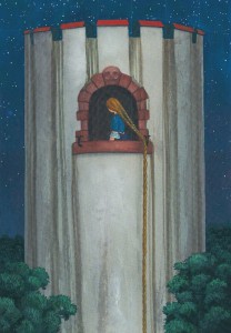 Rapunzel, gezeichnet von Nikolaus Heidelbach. (Illustration: Heidelbach)