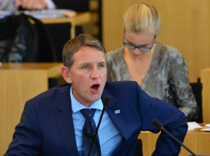 Björn Höcke ist ein Politiker der AfD. Er hat schon oft schlimme Dinge über Ausländer gesagt. (Foto: dpa)