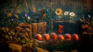 Vögel, Blumen, Schmetterlinge: Yarny ist mitten in der Natur. (Screenshot: Spieletester)