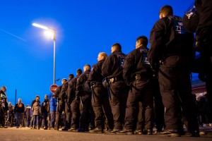 Am Samstag waren in Berlin besonders viele Polizisten im Einsatz. (Foto: dpa)
