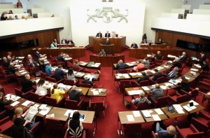 Hier wollen die Parteien rein: Sie sieht ein Landtag aus. (Foto: dpa)
