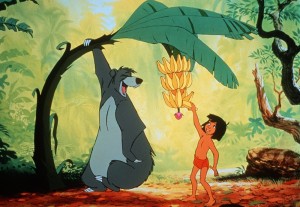 Mogli und Balu, der Bär (Foto: dpa)