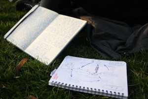 Ihre Ideen notiert Dana-Jane erst auf Papier und postet sie dann im Internet. (Foto: dpa) 