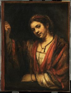 Soll der Arm am Türrahmen liegen? Oder doch nach unten hängen? Rembrandt probierte das aus. (Foto: dpa)