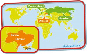 Hier liegt die Ukraine. (Foto: dpa)
