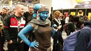 Monique in ihrem selbst geschneidertem Star Wars- Kostüm. (Foto: Leister)