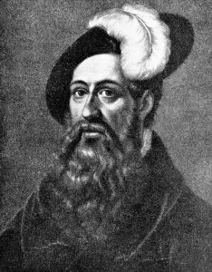 Zeitgenössische Darstellung von Johannes Gutenberg. (Foto: dpa)