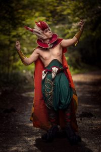 Am Rakan-Kostüm hat Kristian lange gearbeitet. (Foto: Fotograf-13)