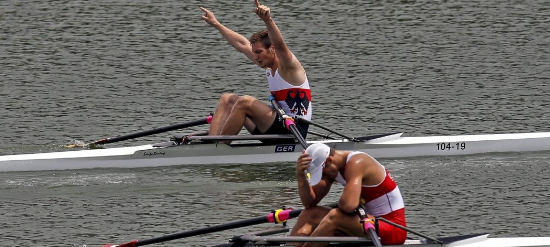 Jipih, erstes Gold – im Rudern!