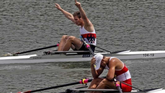 Jipih, erstes Gold – im Rudern!