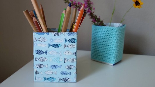 Eine verkleidete Milchtüte