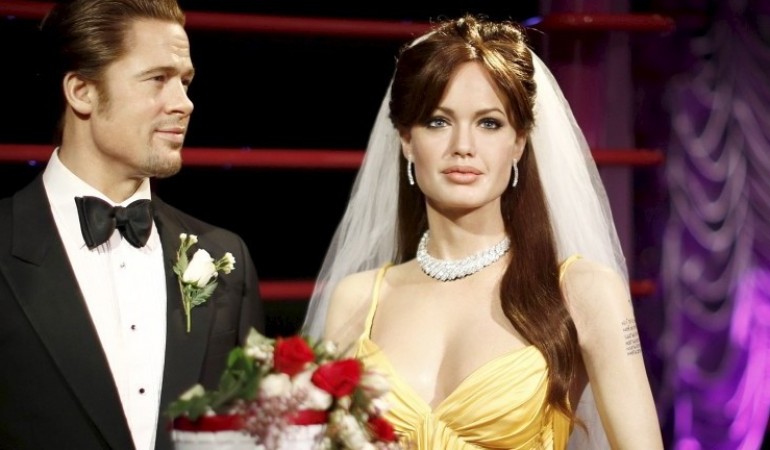 Hochzeitskleid mit Kinderzeichnungen