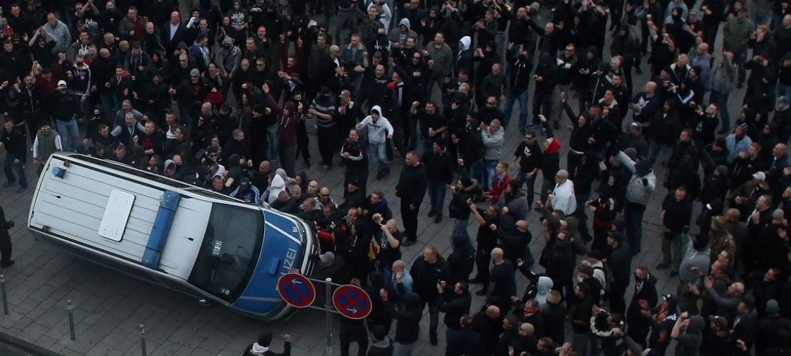 Hooligans in Köln