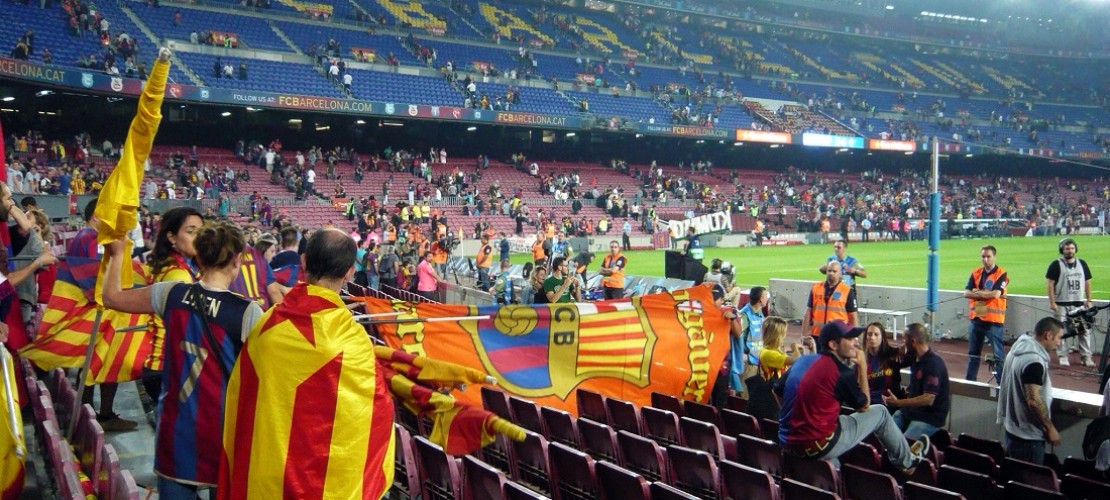 Im größten Fußballstadion Europas