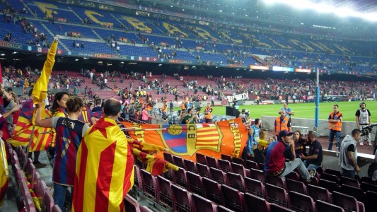 Im größten Fußballstadion Europas