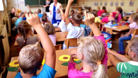 Lehrer zum Gähnen oder Kringeln