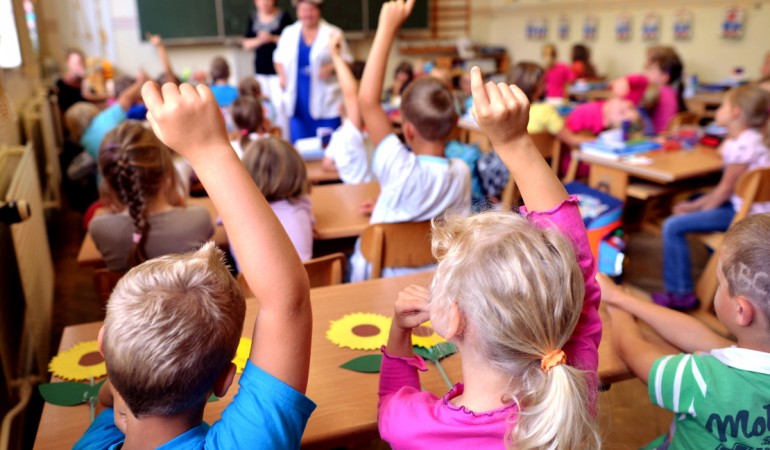 Lehrer zum Gähnen oder Kringeln