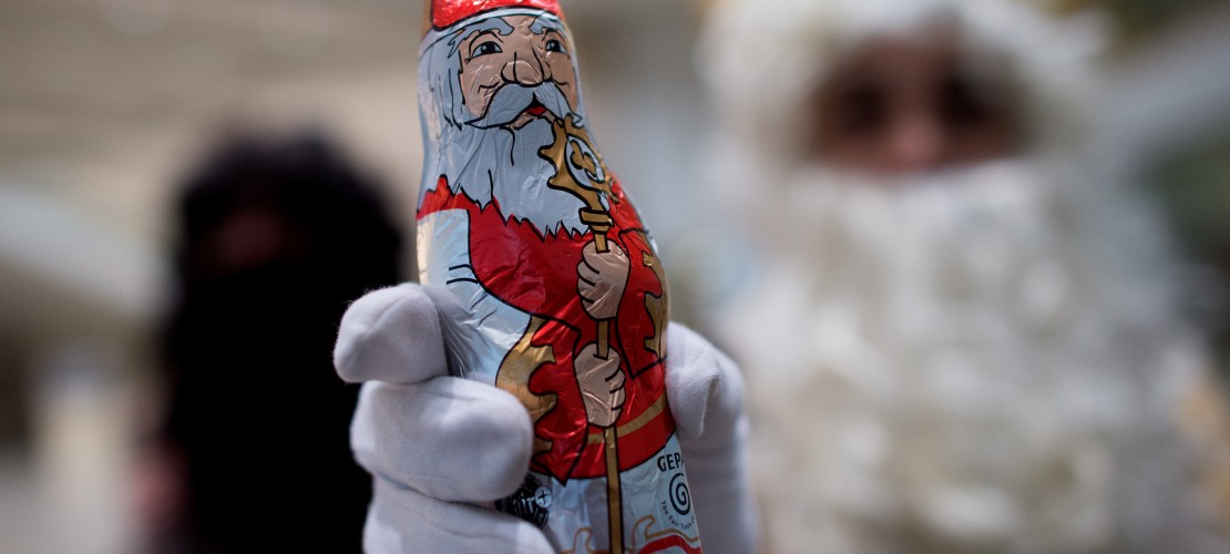 Nikolaus trägt keine rote Mütze