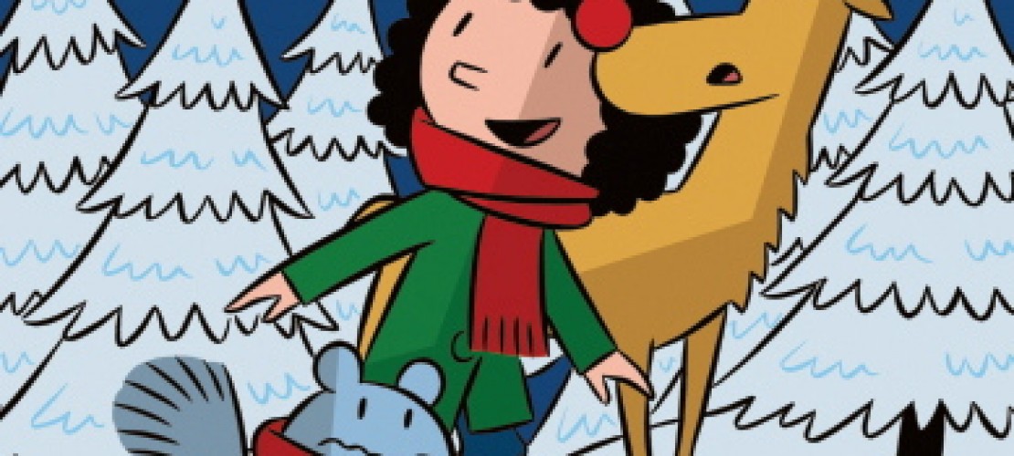 Weihnachtsheld fällt vom Himmel