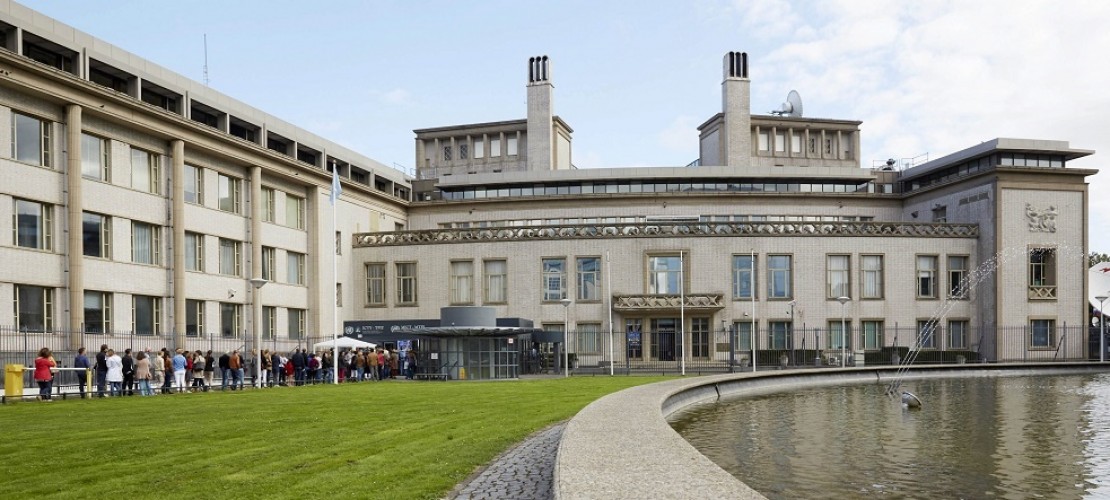 Der Internationale Strafgerichtshof für das ehemalige Jugoslawien (ICTY) in der Stadt Den Haag in den Niederlanden. In diesem Gericht werden Kriegsverbrecher angeklagt. (Foto: dpa)