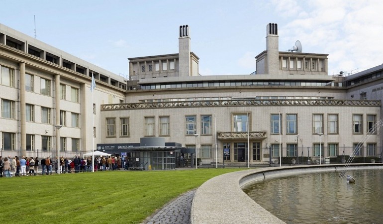 Der Internationale Strafgerichtshof für das ehemalige Jugoslawien (ICTY) in der Stadt Den Haag in den Niederlanden. In diesem Gericht werden Kriegsverbrecher angeklagt. (Foto: dpa)