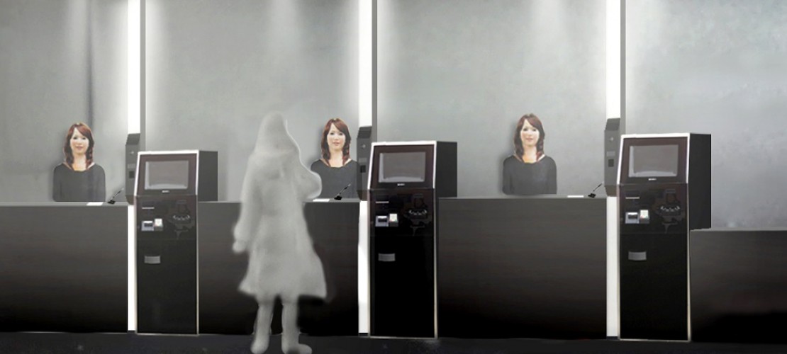Am Empfang stehen Roboter, die wie Frauen aussehen. So soll es bald in einem Hotel in Japan zugehen. (Foto: dpa)