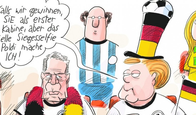 Kanzlerin mit Doppelkinn