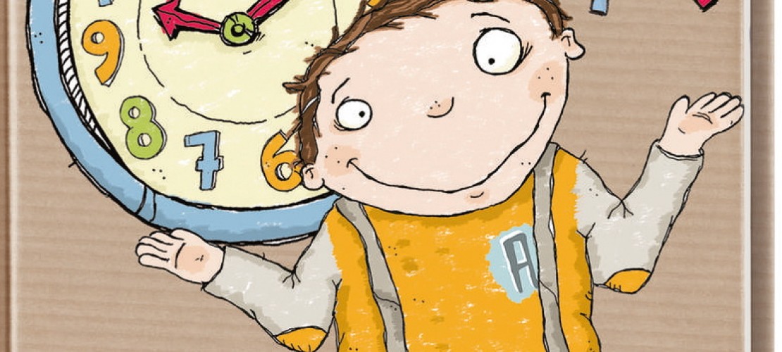 Warum sind Erwachsene oft schlecht gelaunt, weil sie keine Zeit haben? Das fragt Anton sich. Denn er kennt kein Kind, das es eilig hat. Im Buch überlegt Anton sich, woran das liegen könnte. (Foto: Verlag)