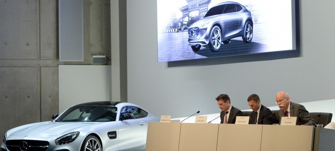 Beim dem Autohersteller Daimler haben die Chefs die Bilanz des Unternehmens vorgestellt. Sie gibt Auskunft darüber, wie gut oder schlecht es einem Unternehmen geht. (Foto: dpa)