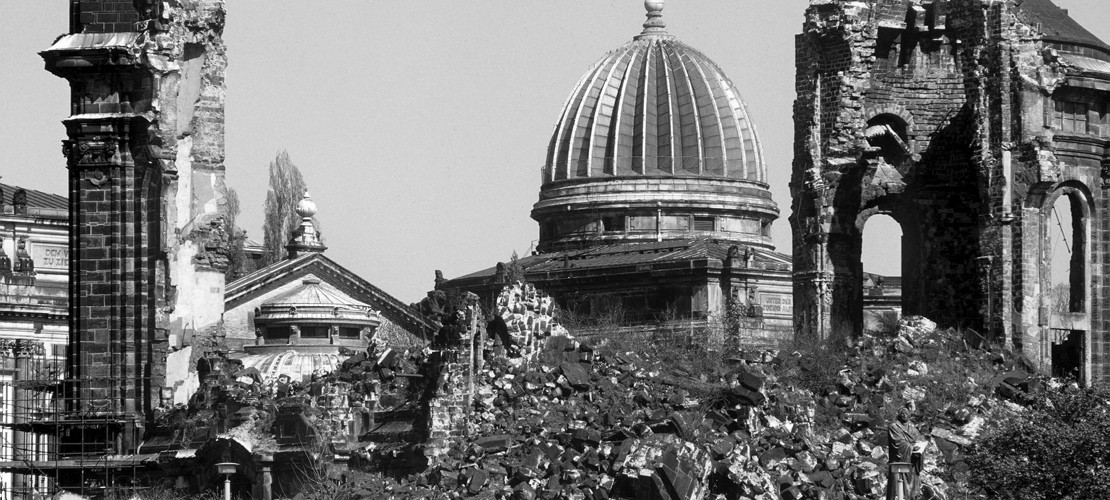 Erinnerung an die Bombardierung in Dresden