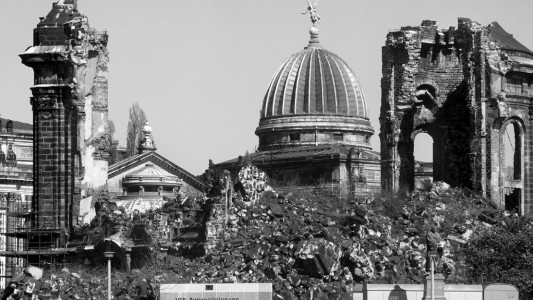 Erinnerung an die Bombardierung in Dresden
