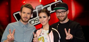 Das ist die neue Jury von "The Voice Kids": Johannes Strate, Lena Meyer-Landrut und Mark Forster (von links nach rechts). (Foto: dpa)