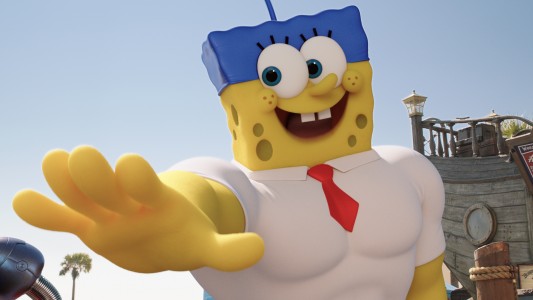 Im neuen Kinofilm verlässt SpongeBob seine Unterwasserwelt und erobert das Land. (Foto: Verleih)