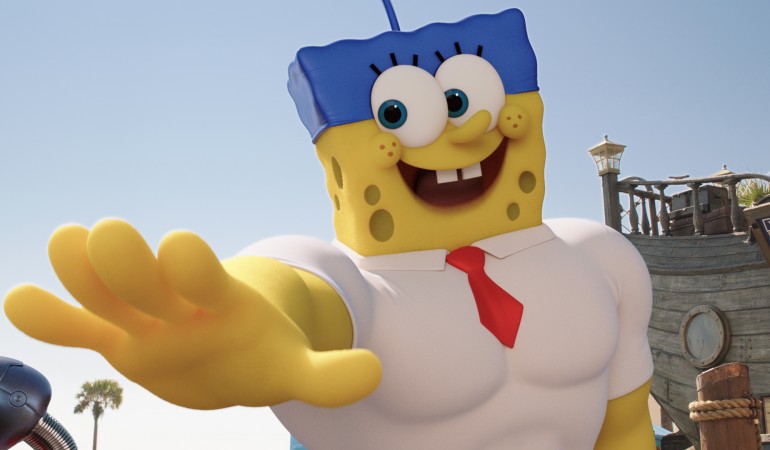 Im neuen Kinofilm verlässt SpongeBob seine Unterwasserwelt und erobert das Land. (Foto: Verleih)