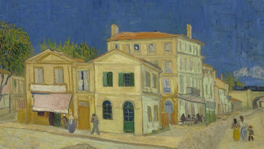 In dem Haus mit den grünen Fensterläden wohnte Vincent van Gogh in Südfrankreich. (Foto: dpa)