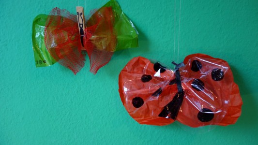 Schmetterlinge und Marienkäfer sind jetzt auch immer wieder häufiger im Freien zu sehen. Wir zeigen dir, wie du einen für dein Ziimmer bastelst. (Foto: Seiter)