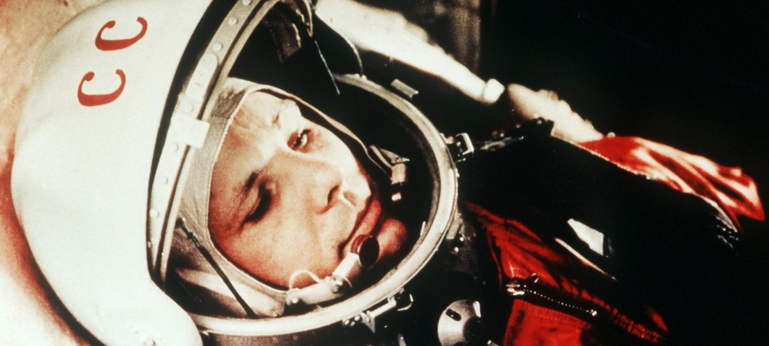 Dies ist Juri Gagarin, kurz bevor er ins All startete. (Foto: dpa)