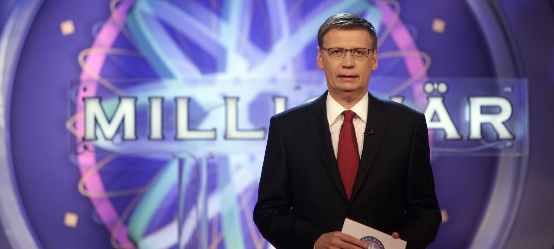 Günther Jauch ist der Moderator der Quiz-Show „Wer wird Millionär