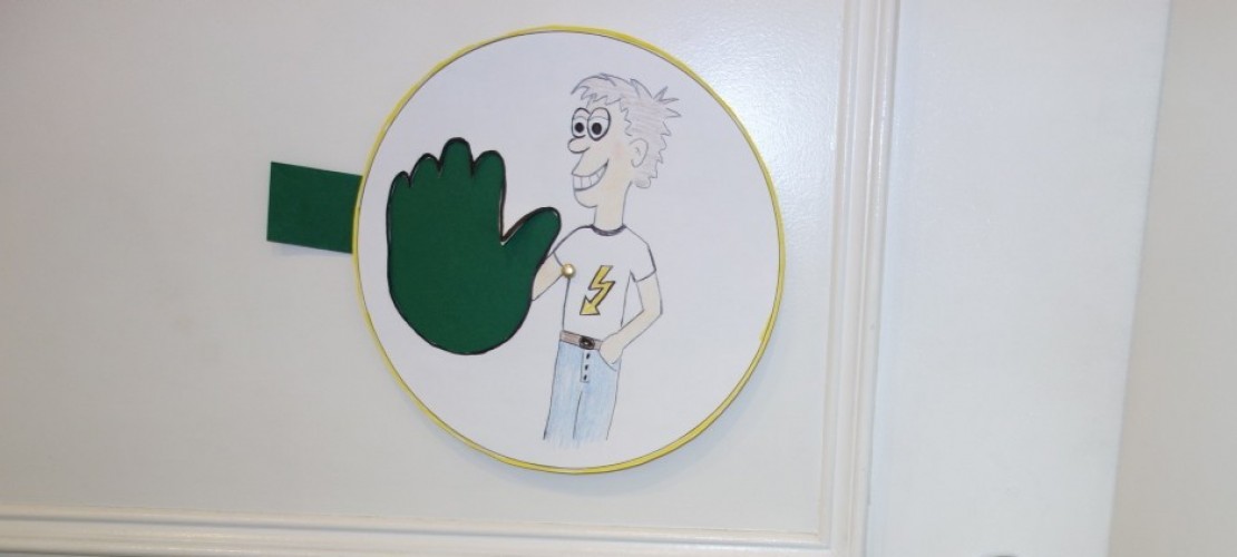 Bastel ein Ampel-Schild für deine Tür!