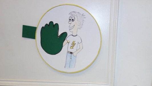 Bastel ein Ampel-Schild für deine Tür!