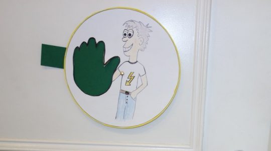 Bastel ein Ampel-Schild für deine Tür!