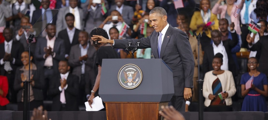 Barack Obama, besuchte gerade Kenia. Sein Vater kommt aus diesem Land in Afrika. (Foto: dpa)