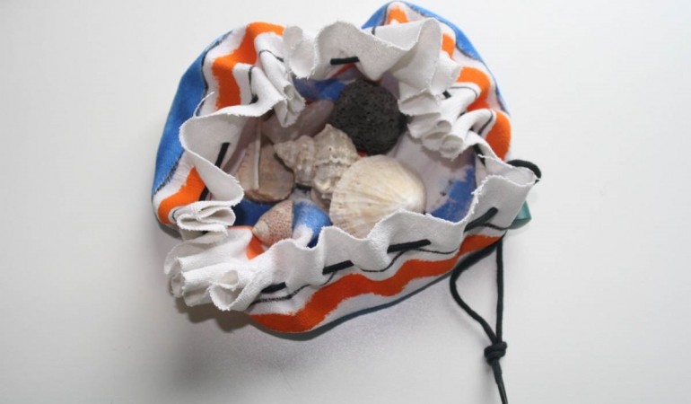 Wir zeiegn dir, wie du diesen Beutel basteln kannst. (Foto: Seiter)