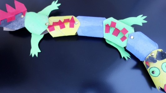 Desto mehr Klopapierrollen man hat, desto länger wird der Drache. (Foto: dpa)