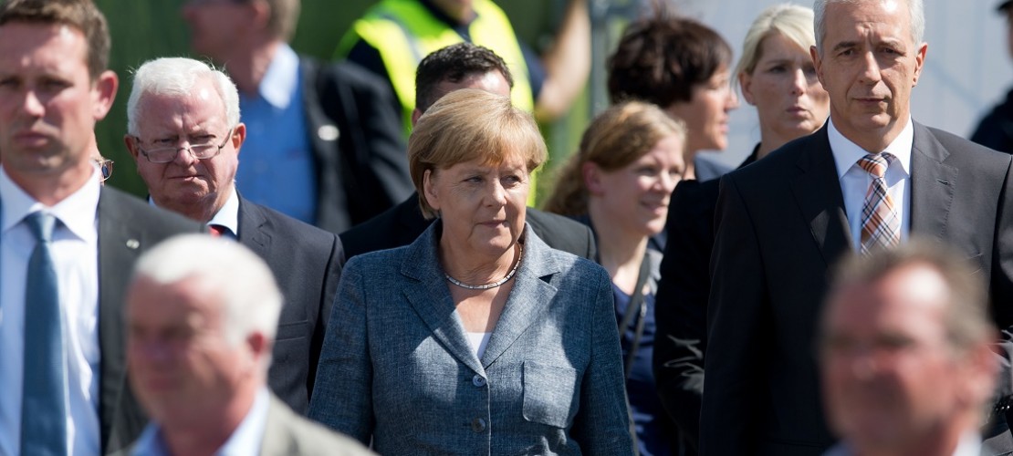 Kanzlerin Angela Merkel war am Mittwoch zu Besuch in einem Flüchtlingsheim. (Foto: dpa)