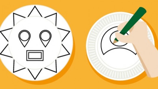 Einmal ganz anders aussehen? Bastel dir doch eine Maske! (Grafik: dpa)