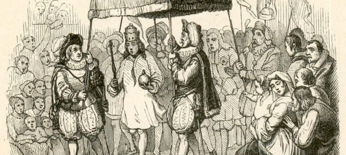 Angeblich trägt der Kaiser Kleider, die nur von Personen gesehen werden können, die ihres Amts würdig und nicht dumm seien. (Foto: „Emperor Clothes 01“ von Vilhelm Pedersen. Lizenziert unter Gemeinfrei über Wikimedia Commons)