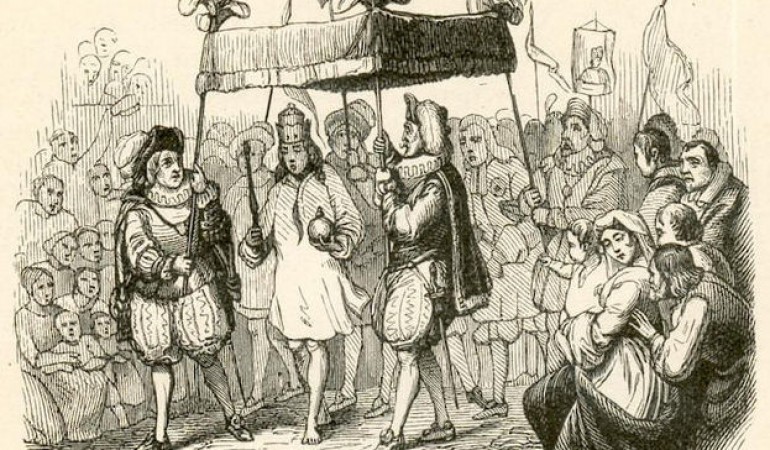 Angeblich trägt der Kaiser Kleider, die nur von Personen gesehen werden können, die ihres Amts würdig und nicht dumm seien. (Foto: „Emperor Clothes 01“ von Vilhelm Pedersen. Lizenziert unter Gemeinfrei über Wikimedia Commons)