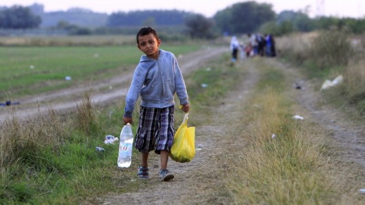 Flüchtlinge kommen über die Balkanroute